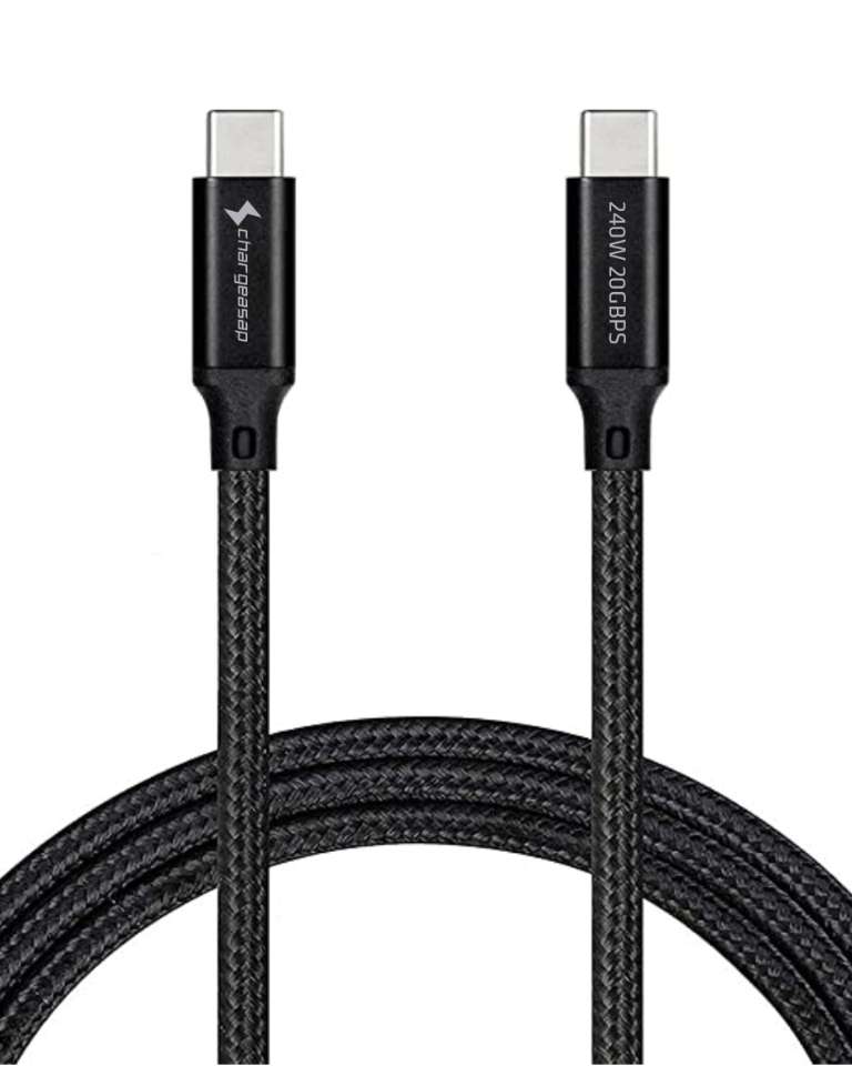 USB-C TO USB-C 240W 20GBPS CABLE WITH 4K VIDEO OUTPUT