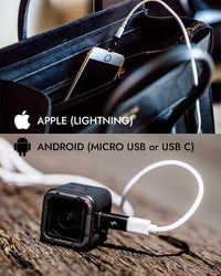 Thumbnail for Chargeasap Magnetic X-Connect adapter attached to iPhone in Celine handbag and GoPro