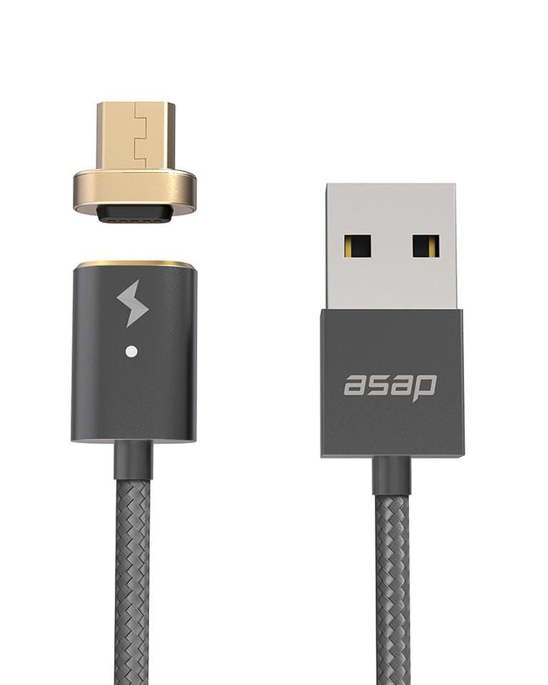 USB-A Cable Set Magnetic Charging Cable: X-Connect. Micro USB gunmetal