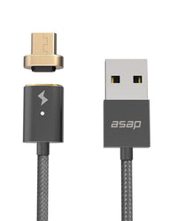 Thumbnail for USB-A Cable Set Magnetic Charging Cable: X-Connect. Micro USB gunmetal