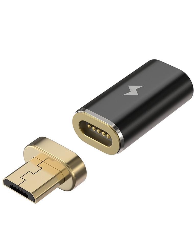 Chargeasap Magnetic X-Connect adapter that converts your USB cable including, Apple (Lightning) or Android (Micro USB or USB C) into a universal magnetic cable compatible with all modern mobile devices. Micro USB Black