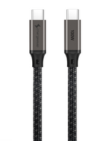 USB-C to USB-C 100W 480mbps Cable in the colour gunmetal