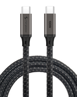 USB-C to USB-C 100W 480mbps Cable in the colour gunmetal