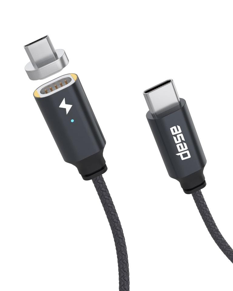 Chargeasap USB-C Cable Set Magnetic 18W Charging Cable: UNO Micro USB Black