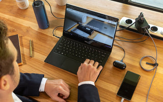 holding a power bank