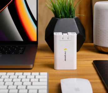 Tidy Home Office Charging Station Setup for Devices