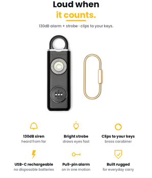 Hiro KeyAlert Personal Alarm