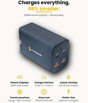 200W Omega USB-C GaN Charger