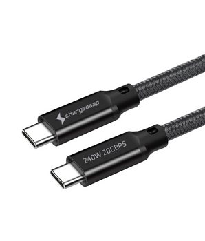 USB-C TO USB-C 240W 20GBPS CABLE WITH 4K VIDEO OUTPUT