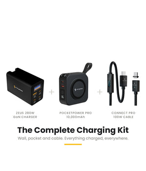 Zeus 280W + PocketPower Pro + Connect Pro Cable