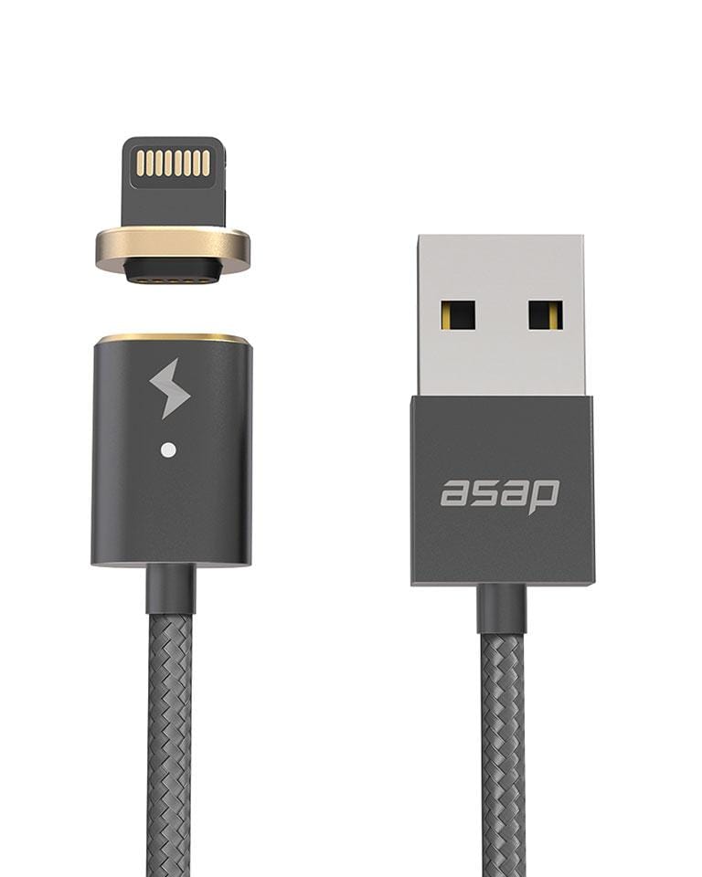 USB-A Cable Set Magnetic Charging Cable: X-Connect. Apple lightning gunmetal