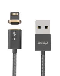 Thumbnail for USB-A Cable Set Magnetic Charging Cable: X-Connect. Apple lightning gunmetal
