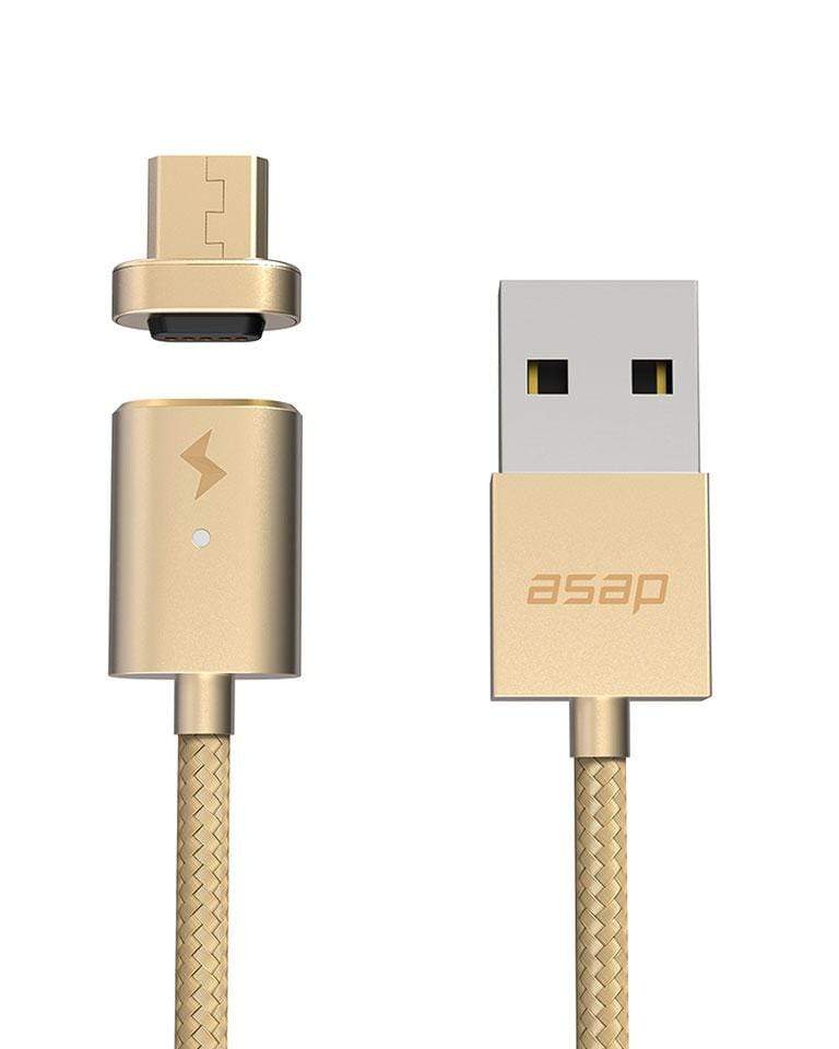 USB-A Cable Set Magnetic Charging Cable: X-Connect. Micro USB gold