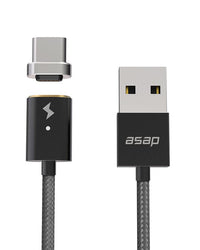 Thumbnail for USB-A Cable Set Magnetic Charging Cable: X-Connect. USB C black