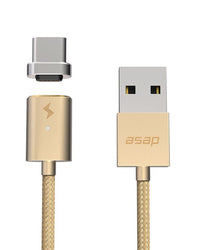 Thumbnail for USB-A Cable Set Magnetic Charging Cable: X-Connect. USB C gold 