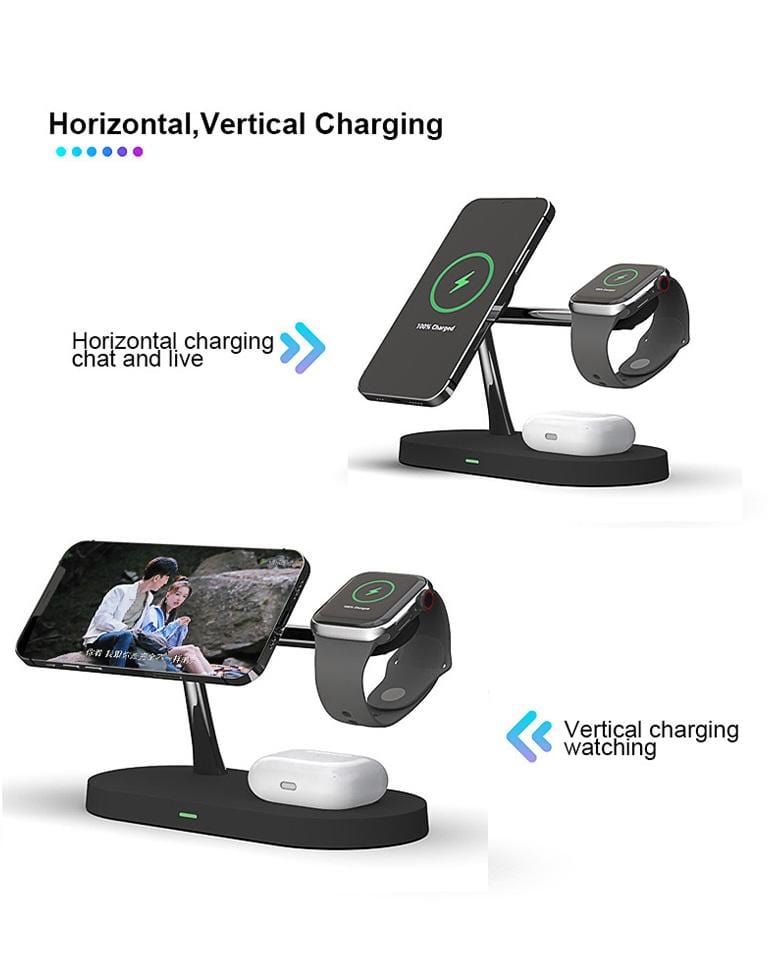 Wireless Charging Station charging Charge Your iPhone, Apple Watch, and AirPods