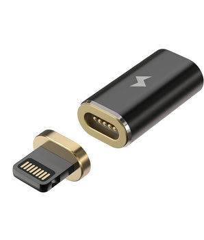 Chargeasap Magnetic X-Connect adapter that converts your USB cable including, Apple (Lightning) or Android (Micro USB or USB C) into a universal magnetic cable compatible with all modern mobile devices. Apple Lightning Gunmetal