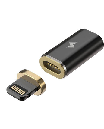 Chargeasap Magnetic X-Connect adapter that converts your USB cable including, Apple (Lightning) or Android (Micro USB or USB C) into a universal magnetic cable compatible with all modern mobile devices. Apple Lightning Gunmetal 