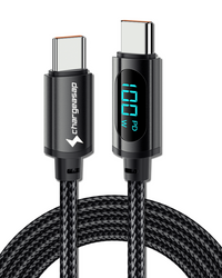 Thumbnail for USB-C to USB-C 100W Cable with Amp Reader