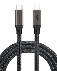 Thumbnail for USB-C to USB-C 100W 480mbps Cable in the colour gunmetal 