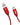 Chargeasap USB-C Cable Set Magnetic 18W Charging Cable: UNO Apple Lightning Red