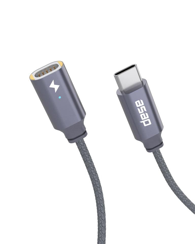 8.2ft (2.5m) Magnetic USB-C 18W Charging Cable: UNO - Magnetic Charging Cable